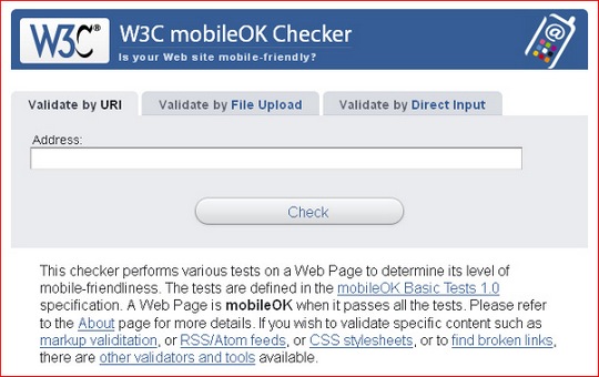 W3C mobileOK Checker